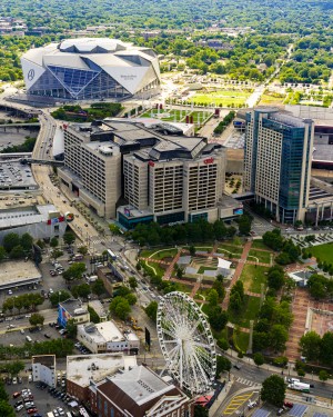 Downtown Atlanta GA Aerial View 6907